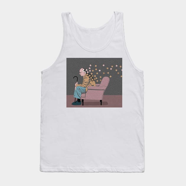 Self Leaves Tank Top by John Holcroft